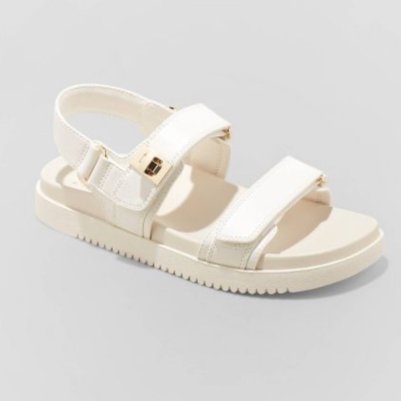 NWT! Sold out Trending - Jonie Ankle Strap Footbed Sandals - A New Day - size 11 - Picture 2 of 5